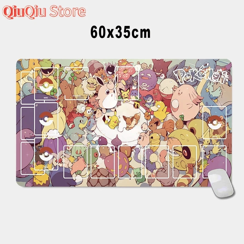 PTCG Pokemon Iono Rosa Eevee Snorlax Animation Characters Single Table Mat Battle Pad Classics Anime Collection Cards Toy Gift