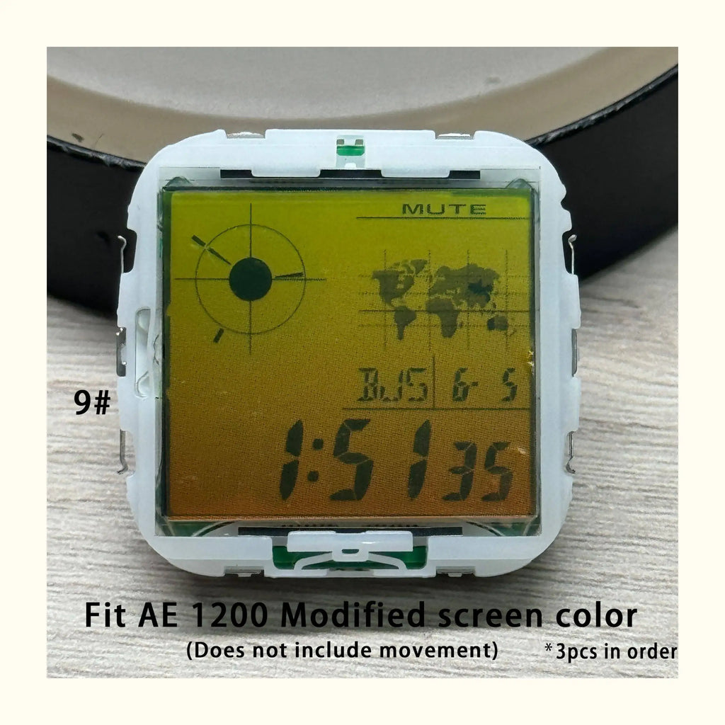 Color Display Film for Casio AE-1200 AE-1300, DIY Screen Modification Overlay Sticker, High-Quality Watch Dial Upgrade Kit
