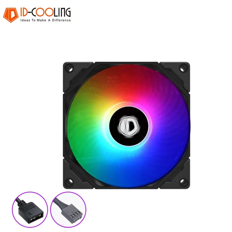 ID-COOLING TF-9215 9015 ARGB Super Slim Thinckness 15mm Ultra-Thin PWM Temperature Control 9cm Chassis Cooling Fan 5V RGB