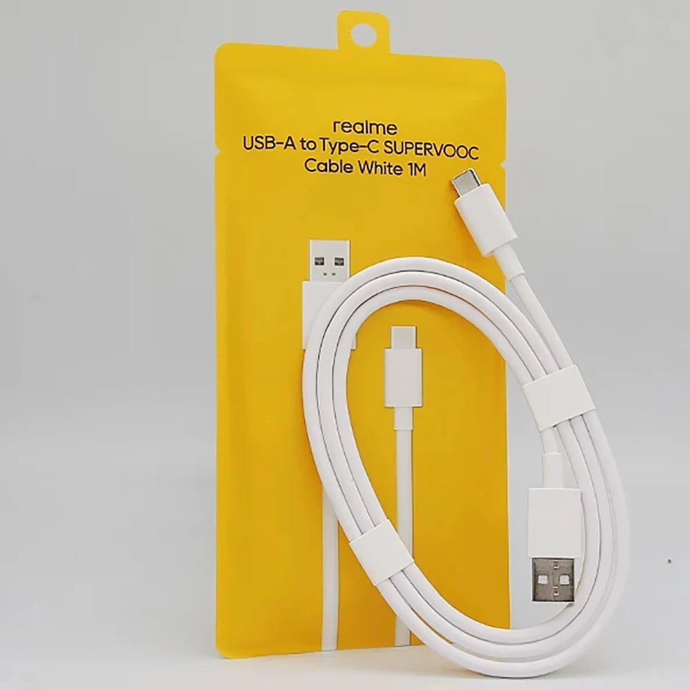 Original Realme 12A Cable USB A to USB C Charging Cable Compatible with SuperVOOC 240W 150W 120W For Realme GT 8 7 6 Pro Neo 6se