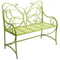 Garden decor bench for sitting wooden and metal bench made of iron and wood handicraft product customize size and colo