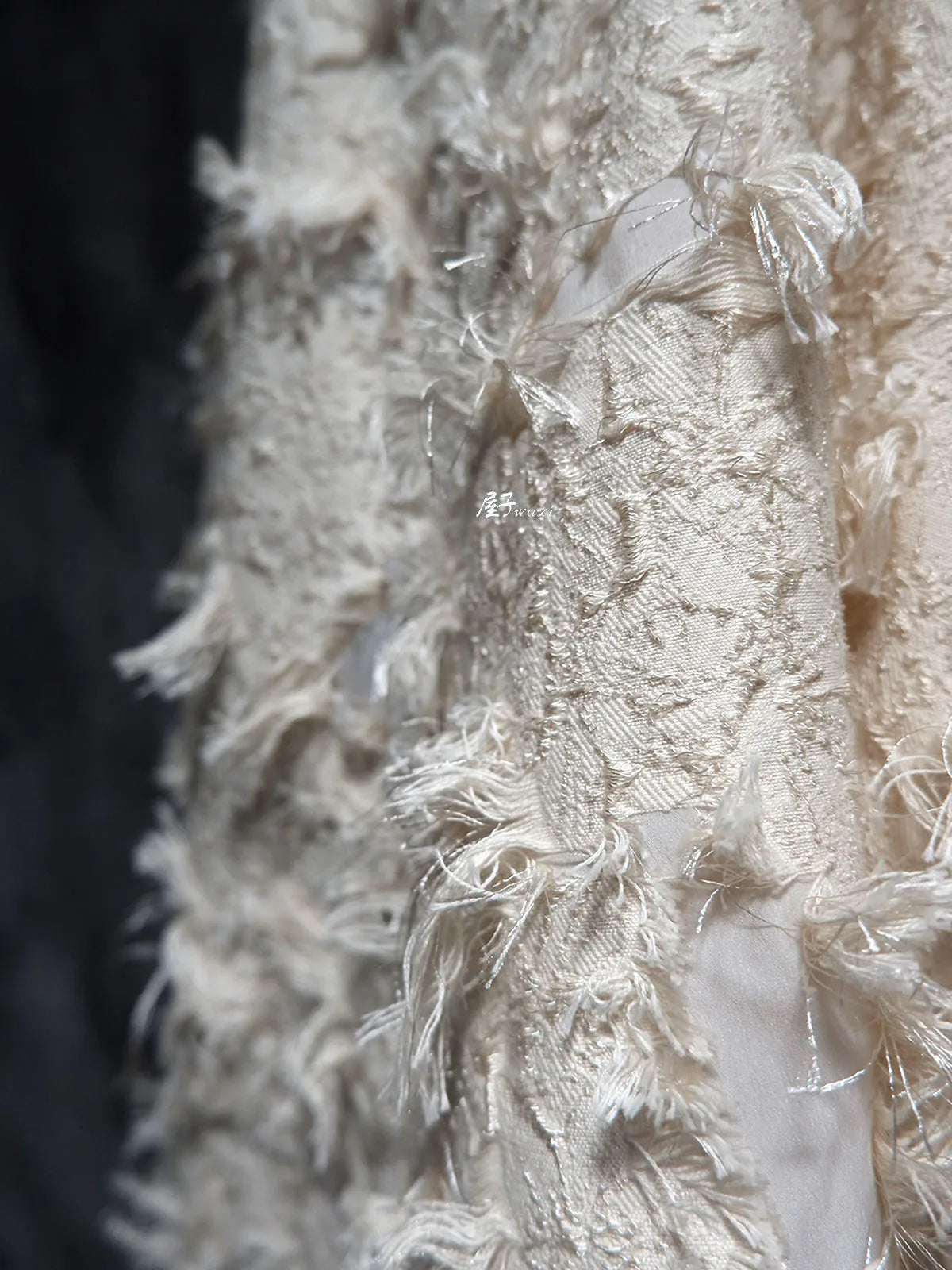 Jacquard Woven Fabric Mixed Tassels for Clothing Outerwear Designer Cloth Apparel for Diy Sewing Nylon Polyester Cotton Material