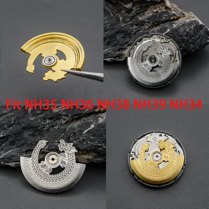 New Automatic Hammer Rotor Fit Japan NH35 NH36 NH38 4R 6R 7S Automatic Movements Oscillating Weight Roters Repair Parts