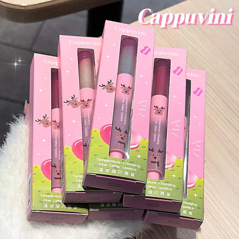 Shimmer Lip Jelly Pen Moisturizing Mirror Water Light Solid Lip Gloss Film-forming Non-Fading Gloss Lipstick Long-lasting Makeup