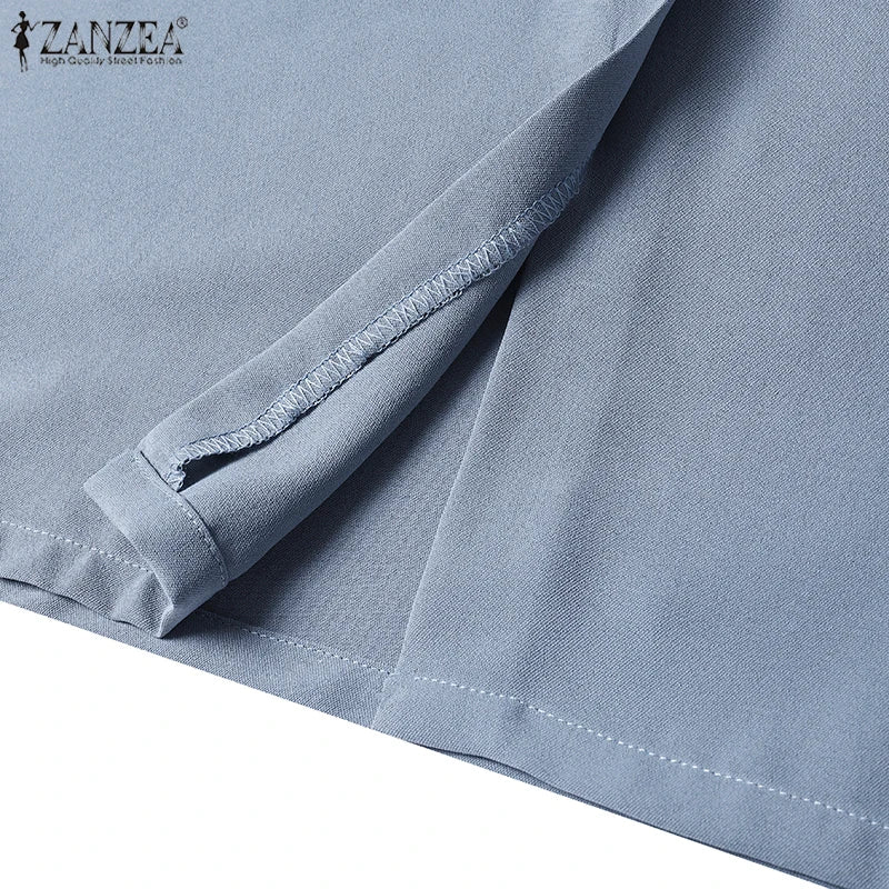 ZANZEA Autumn Women Elegant V Neck Bodycon Dress Ladies Party Club Dresses Fashion Work OL Vestidos 2024 Spring Women's Clothing