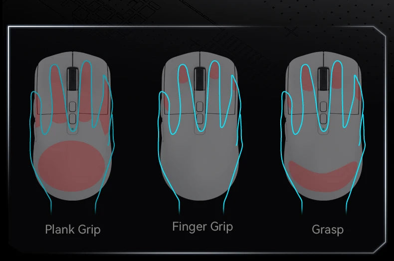 Attack Shark X6 Wireless Gaming Mouse Bluetooth Tri-Mode Connection,RGB Touch Magnetic Charging Base PAW3395 Macro Gaming Mouse