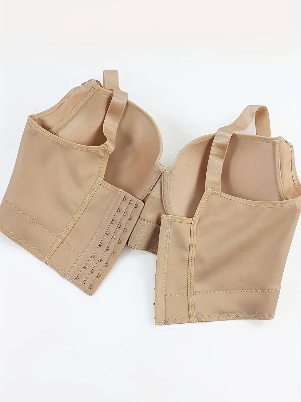 European size of underwear  with steel rims, gathered together to prevent sagging, sporty and beautiful back, deep V-bra