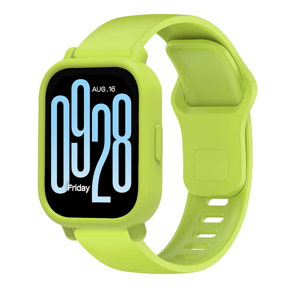Silicone Strap For Redmi Watch 5 Active Smart Watch Band + Protective Case Shell