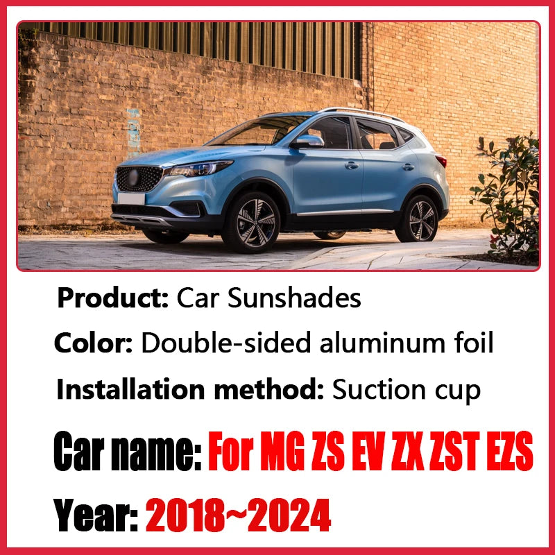 Surround Visor For MG ZS EV ZX ZST EZS ZS11 2018~2024 Cars Sunshades Anti-UV Privacy Blocks Sunscreen Window Auto Accessories