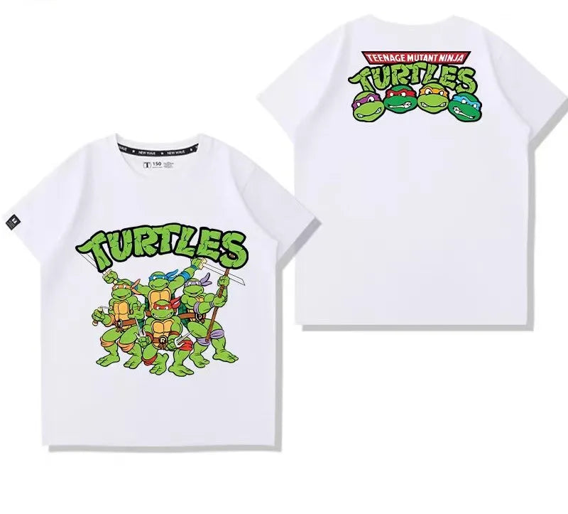 Nick - New Model - Ninja Turtles Cartoon Print Children's Fashion Cute Soft Comfortable Boys' and Girls' T-Shirt