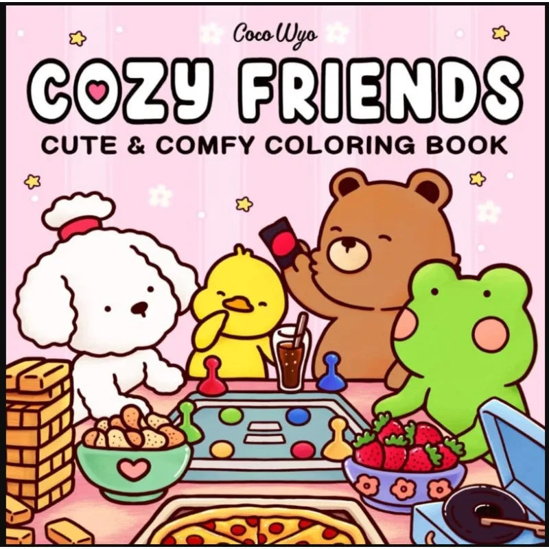 Best-selling cute coloring book for adults and teenagers, a comfortable and relaxing time coloring book