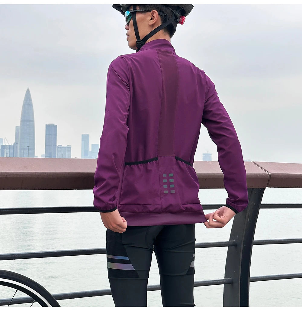 WOSAWE Outdoor Cycling Jackets Breathable Quick Dry Sunscreen Sports Jacket Bike Riding Clothes Fashion Men's Windbreaker
