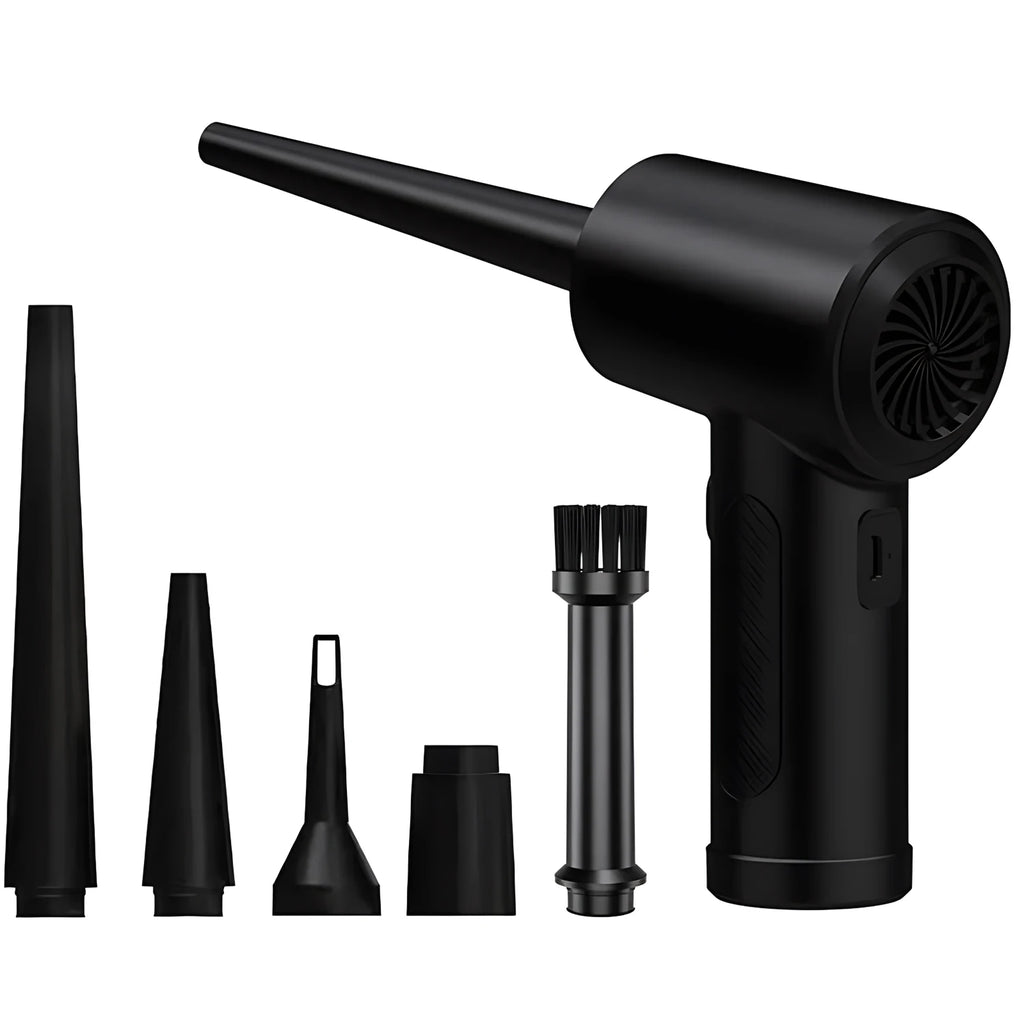 Protable Air Duster for Computer Cleaning 51000RPM Cordless Compressed Air Blower with LED Light for PC computers Keyboard Clean