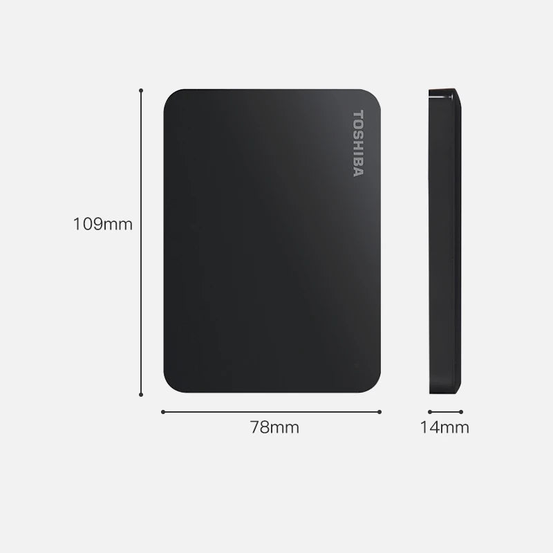 Toshiba A3 HDTB410YK3AA Canvio Basics 500GB 1TB 2TB 4TB Disco Rígido Externo Portátil USB 3.0, Preto