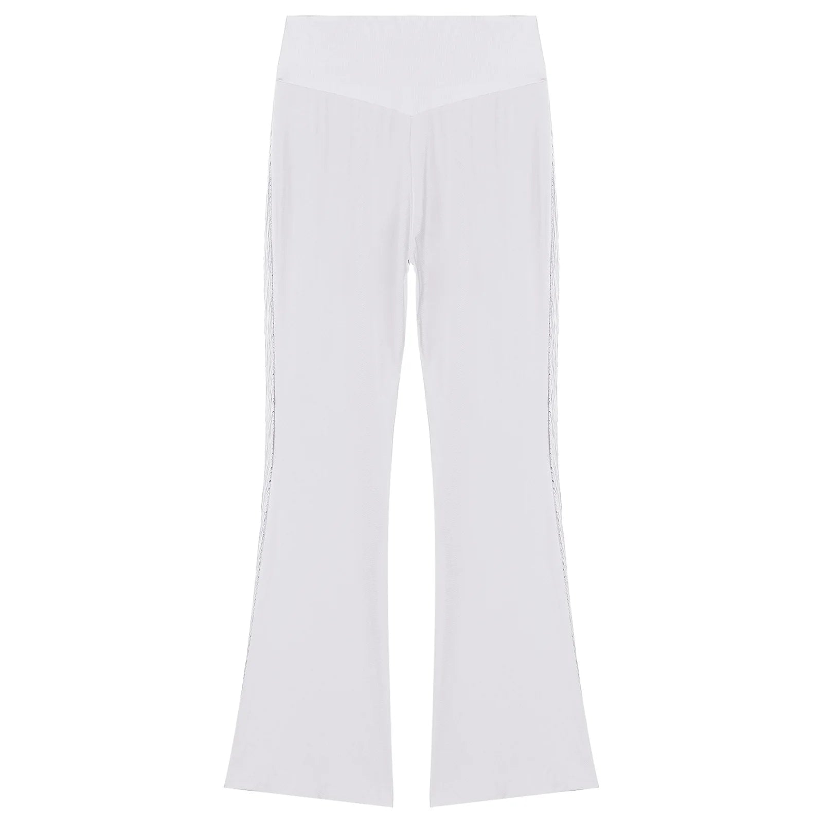 Mens Tassel Flared Pants Vintage Bell-Bottom High Waist Trousers for Jazz Latin Dance Stage Performance Club Disco Party Costume