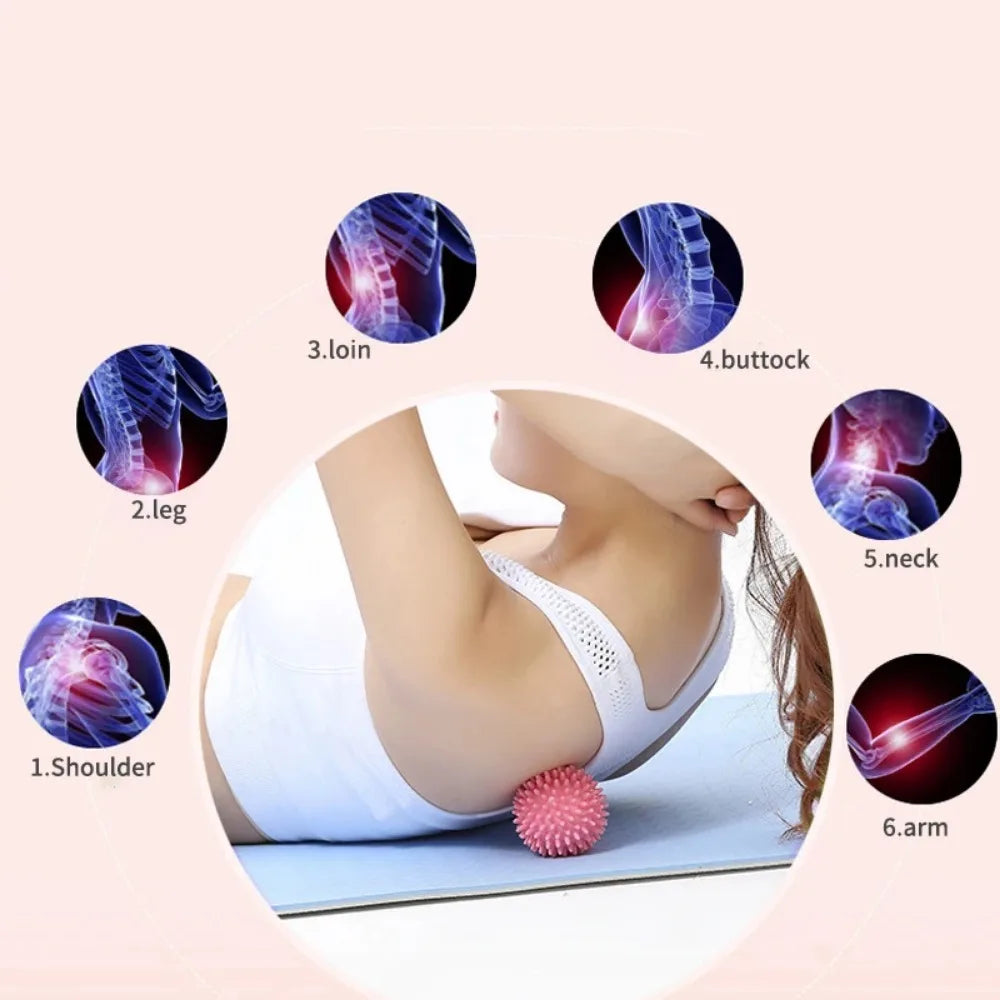 Massage Ball Fascia Ball for Muscle Relaxation Yoga Fitness Shoulder Neck Foot Massage Hard Meridian Massage Ball