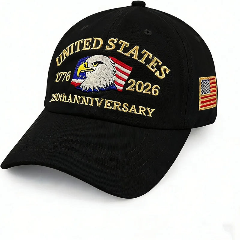 ABLECAP Unisex Dad Hat with USA Eagle Embroidery 250th Anniversary Outdoor Sunscreen Baseball Cap for Men And Women