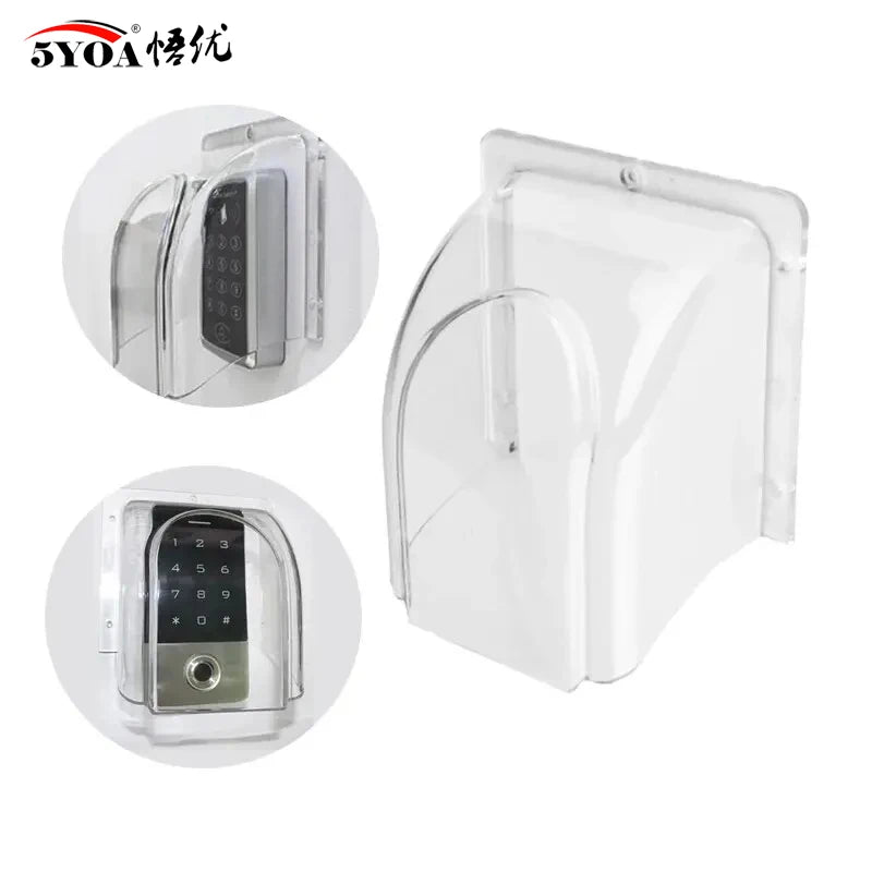 5YOA Durable Transparent Rain Cover For Access Control Attendance Machine Doorbell Switch Sunscreen Dustproof Waterproof Shell