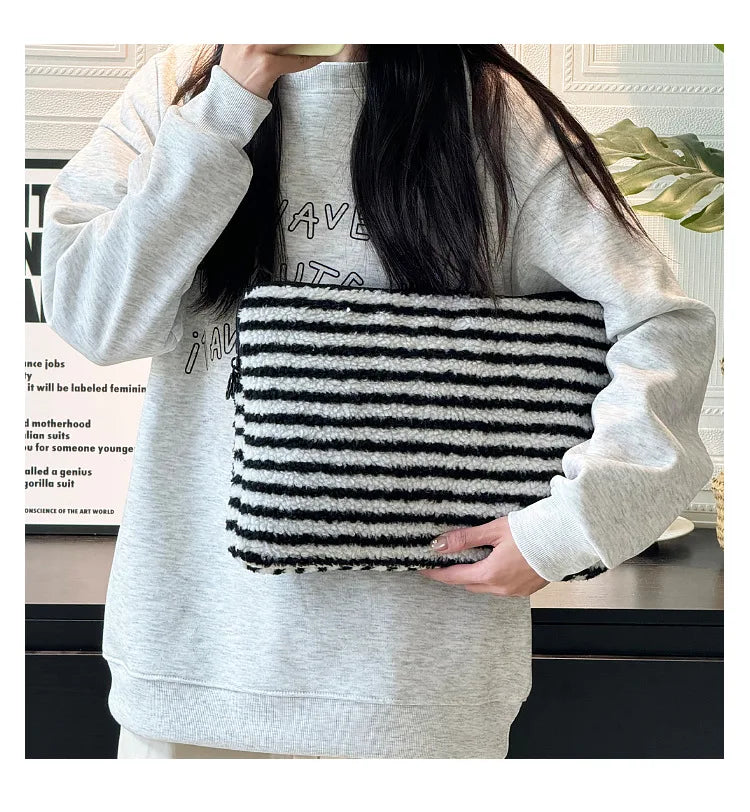 Plush Liner Bag Tablet Laptop Case For Ipad Pro11 Air6 4 510.9 Macbook Air13.3 Pro14 Xiaomi Huawei Samsung15.6 Laptop Sleeve