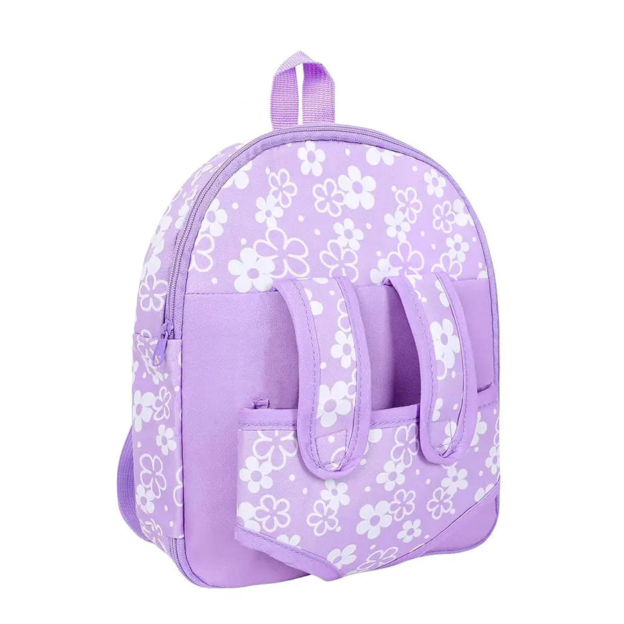 Fashion Newborn Backpack Doll Cute Flower Handbag for Girls Dolls Out Going Carry Bag Christmas Birthday Gift