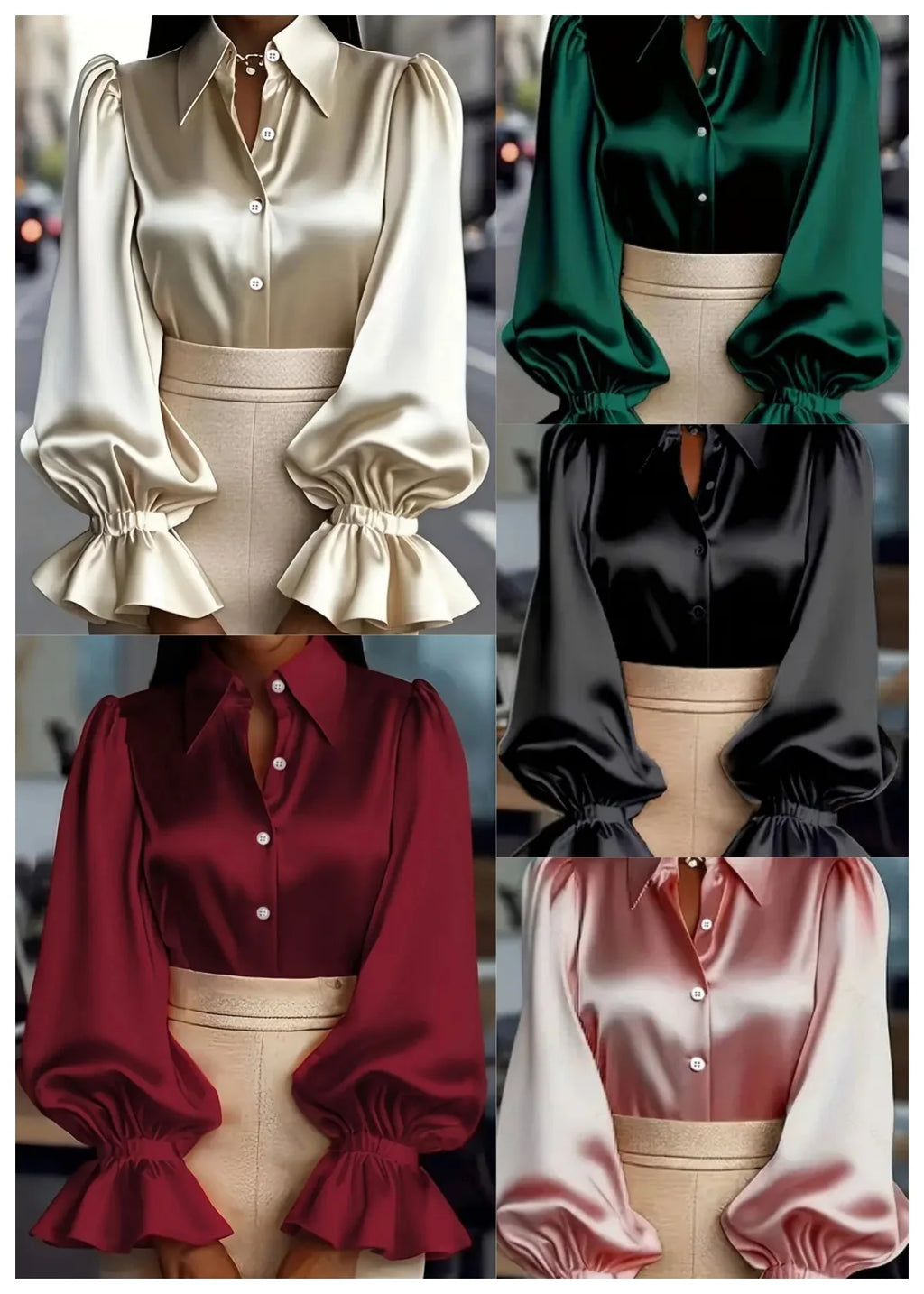 Women Blouses 2026 Spring Autumn Long Sleeve Blouse Woman Blouse Shirt Office Elegant Work Shirt Top Blusas Mujer De Moda