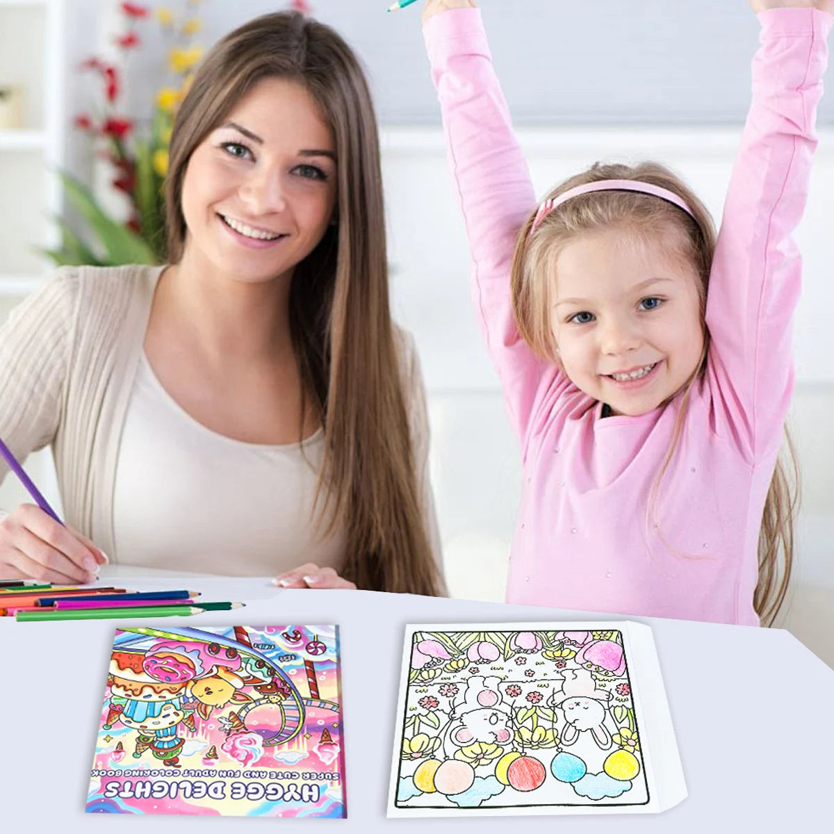 A collection of best-selling adult coloring books | Covering diverse themes such as European and Japanese styles