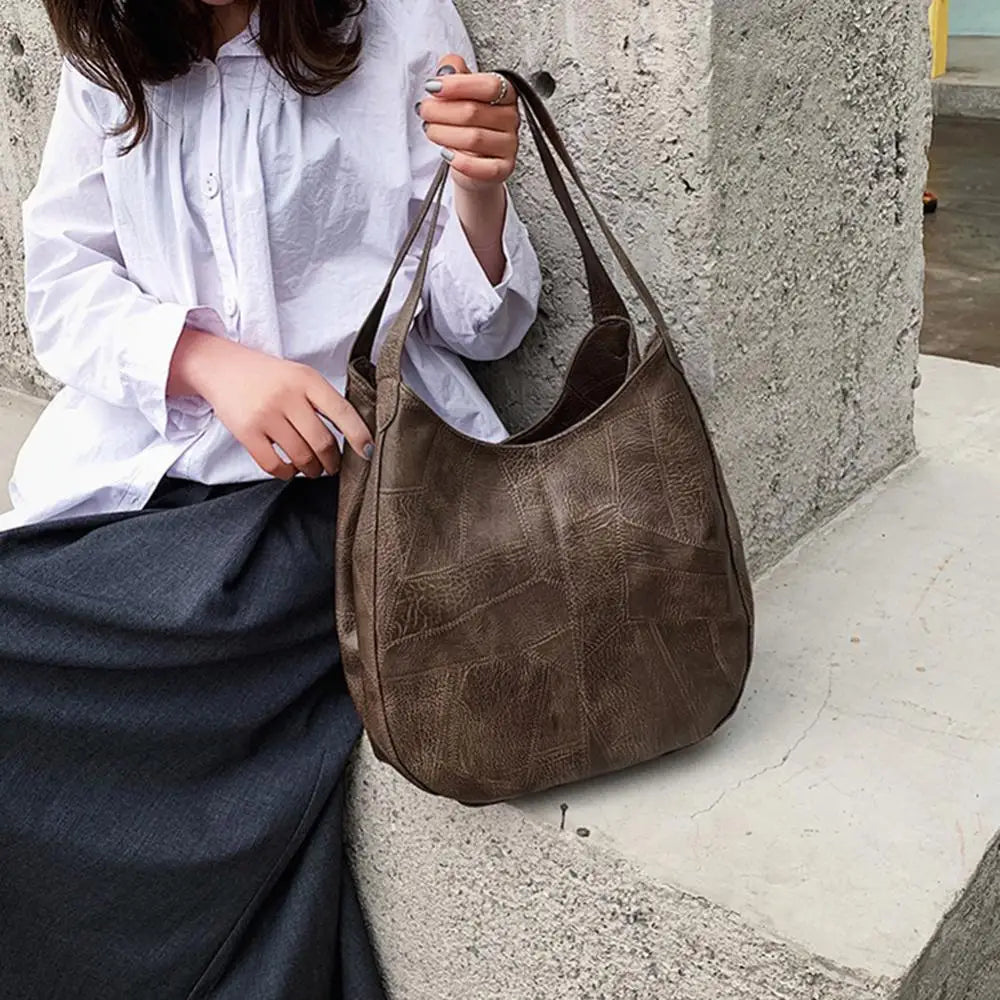 Women's Handbags Vintage Luxury Leather Shoulder Bag Designers Large Bag Modern Fashion Brand Female