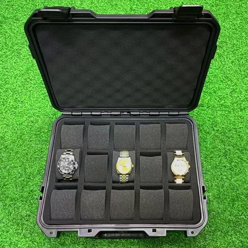 15 Slot Plastic Watch Case Portable Waterproof Watch Case Is Used To Store Watches Tool Box Watch Storage Box Hard Case