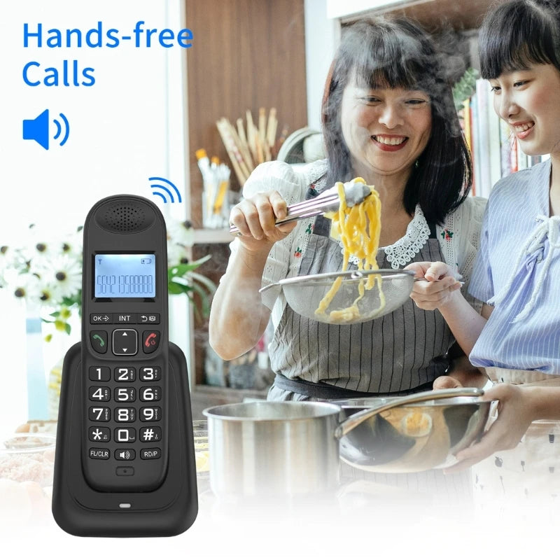 F3MA Wireless Telephone Set Fixed Landline with Caller and Number Storage Backlit