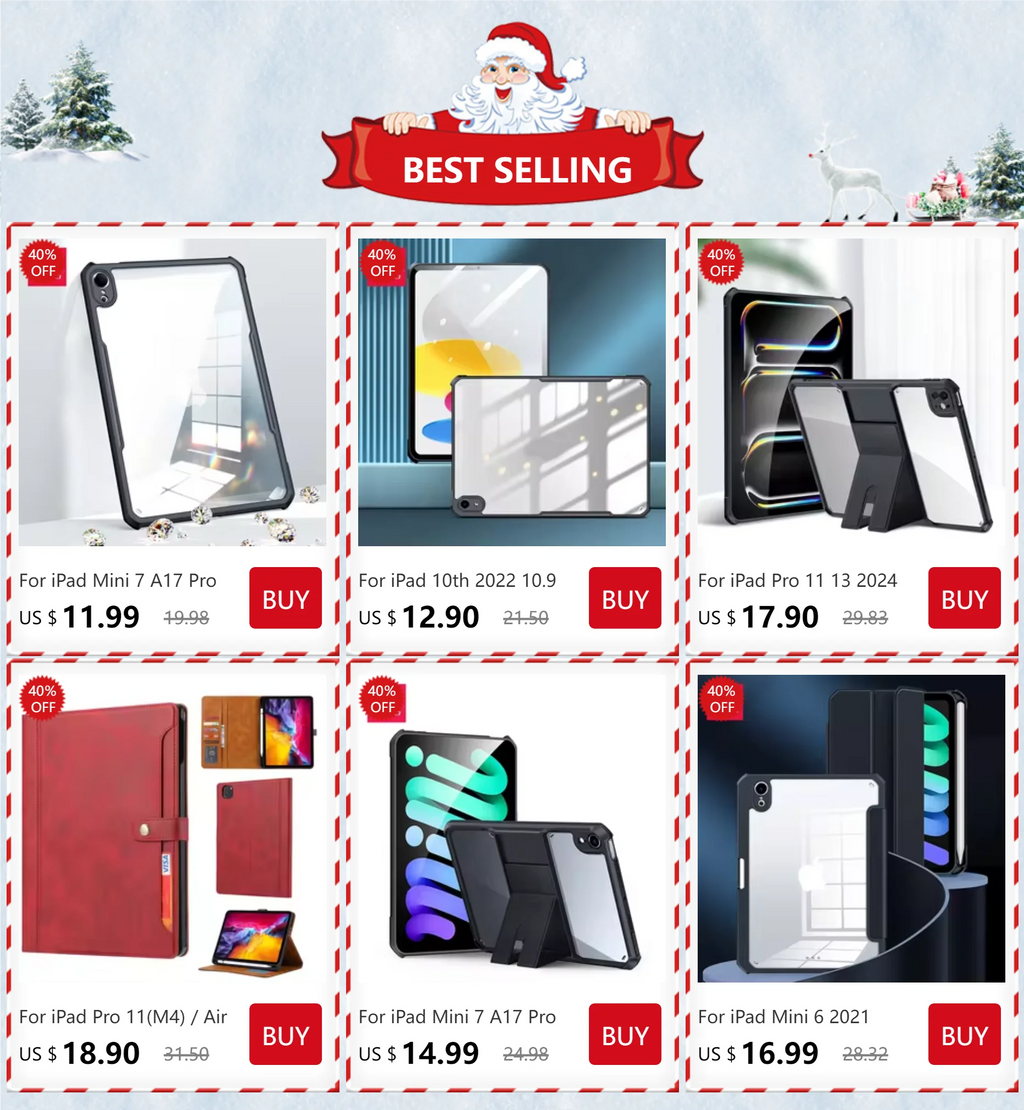 For Mini 7 2024 (A17 Pro) чехол ELVE Luxury Flip Leather Book Tablet Cover With Cards Slot Stand Sleeve For iPad Mini 6 아이패드 미니6