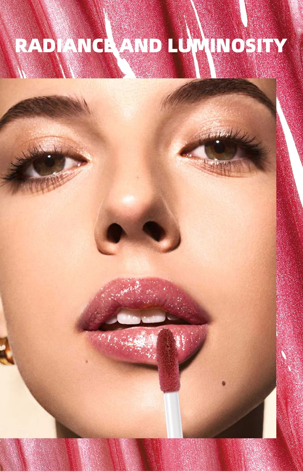 6 Colors Glitter Lipstick Long Lasting Diamond Pearlescent Metallic Lipgloss Black Matte Liquid Lipstick Women Lip Tint Makeup