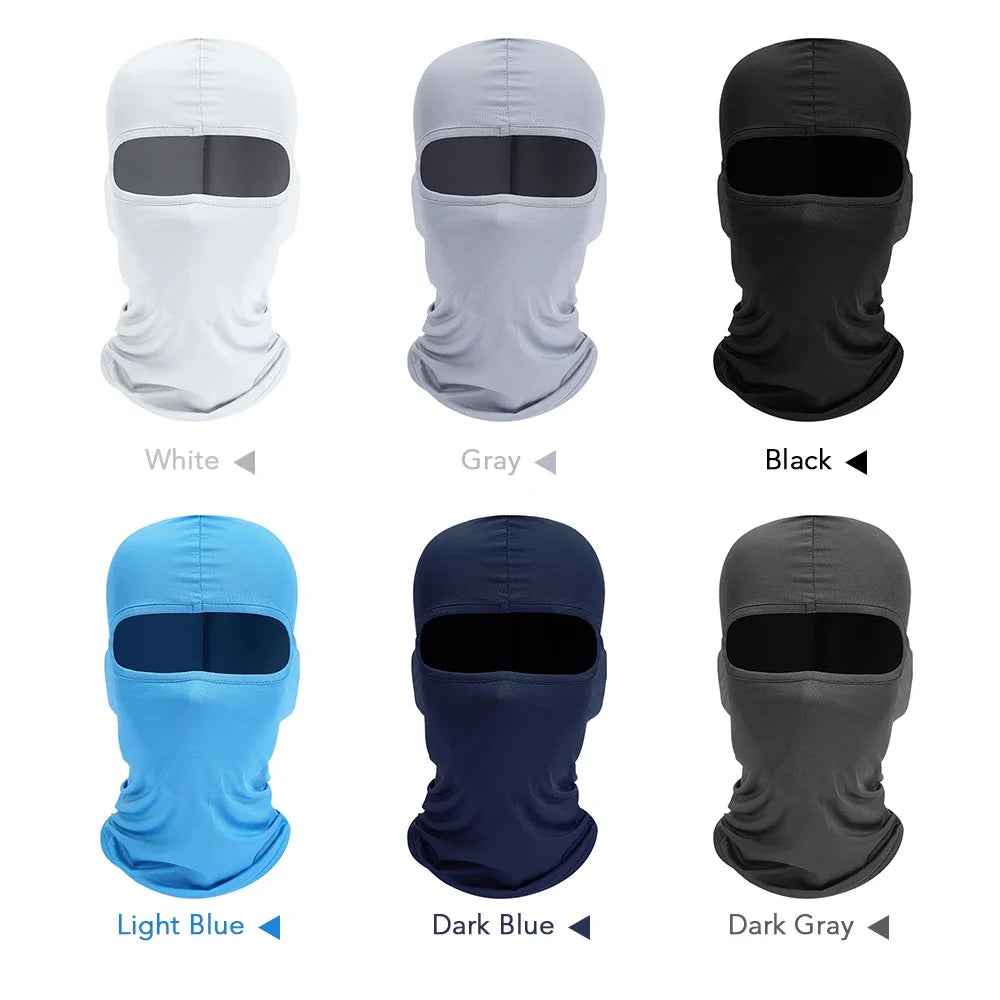 Sunscreen Balaclava Motorcycle Full Face Mask Motorbike Cycling Hiking Helmet Hood Moto Riding Neck Men Women Ski Mask