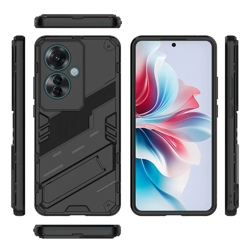 Case For Oppo Reno11 F Cover Magnetic Car Holder Stand Armor Phone Cases For Oppo Reno 11F Reno11F 5G CPH2603 Shockproof Funda