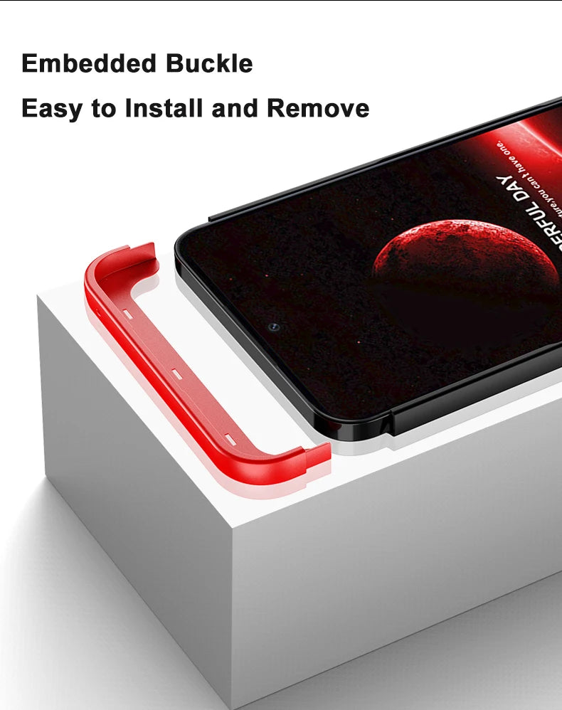 For Nothing Phone3a Pro Matte Hard PC Shockproof 360 Full Protection Case For Nothing Phone 3a Pro Three-stage Combination Cover