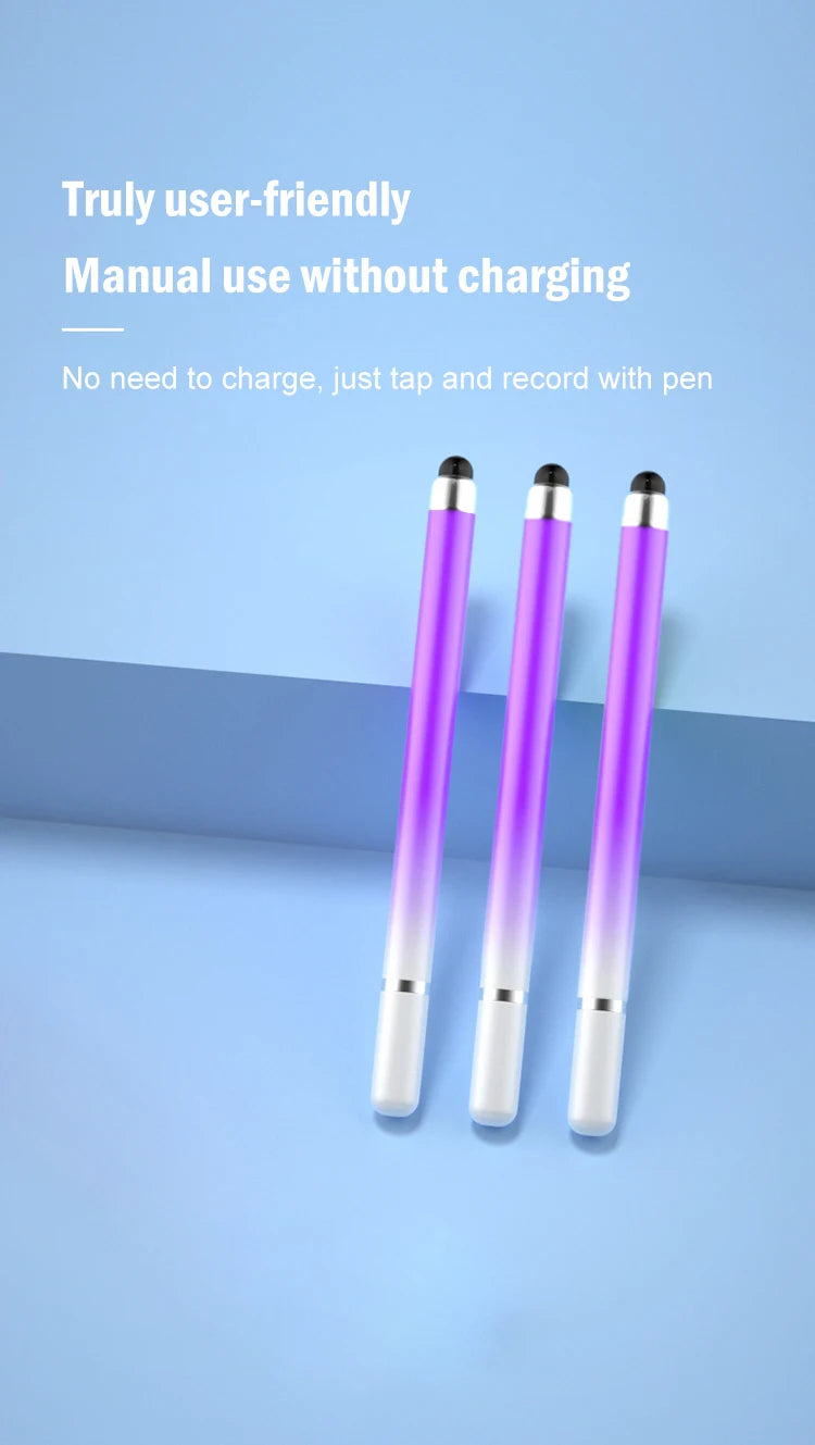 Dual-head Capacitive Pen Disc Silicone Head Dual-purpose Stylus PaintingOffice Retouching Mobile Phone Tablet Pen Capacitive Pen