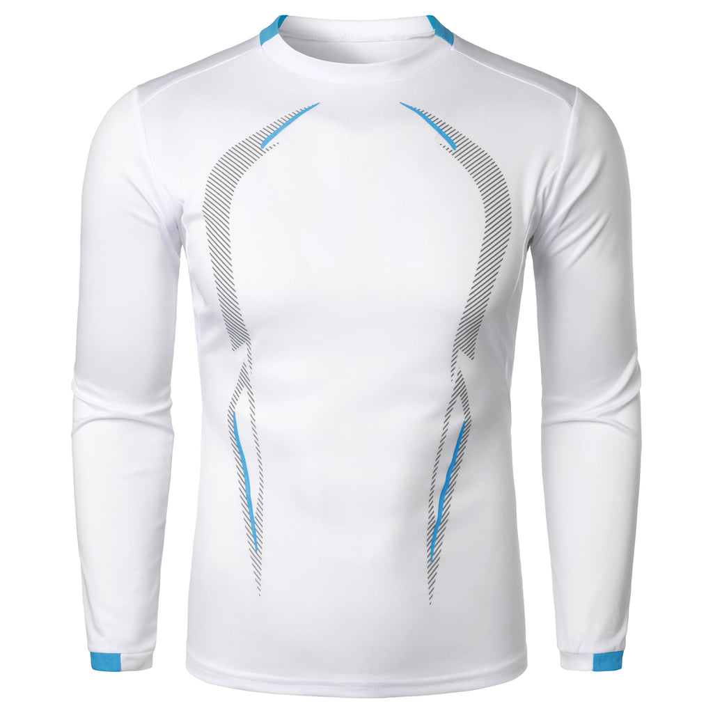 Summer men's fitness sports training Breathable short sleeve quick drying clothes men's sports fashion long sleeve T-shirt