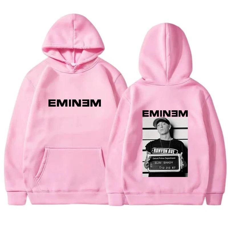 2025 Hot Sale Men's Hoody Rapper Eminem Graphic Print Hoodie Men Vintage Casual Sweatshirt Unisex Hip Hop Fashion Pullovers
