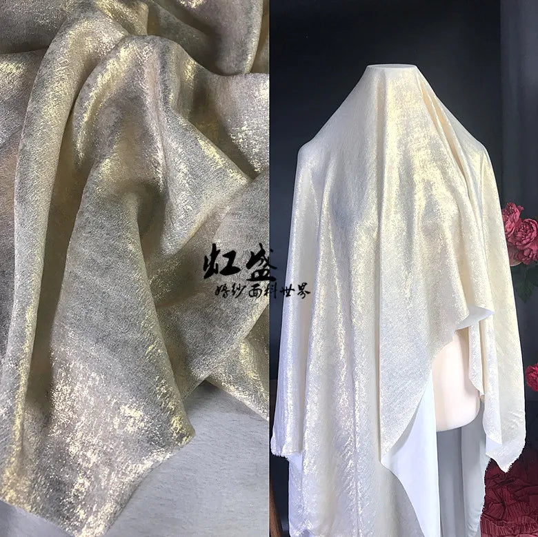 Soft Bronzing Velvet Fabric By The Meter for Dress Costumes Decoration Diy Sewing Designer Cloth Comfortable Glossy Black Blue