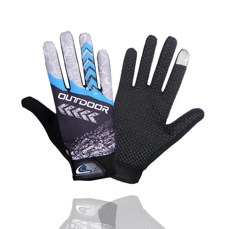 MTB Bike Bicycle Gloves Cycling Full Finger Glove Motorcycle Gloves Men Women Non-slip Sunscreen Breathable Touchscreen Outdoor