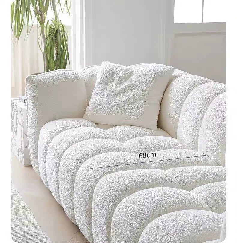 European Upholstered Living Room Sofas Trendy Beauty Comfy Cute Living Room Sofas Simple Aesthetic Canapé Salon Room Furniture