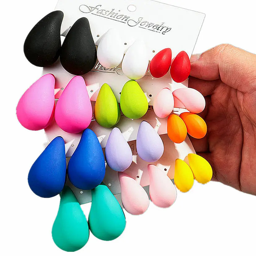 Trendy Acrylic Imitation Pearl Chunky  Dupes Waterdrop Earrings for Women Teardrop Dome Earrings 2024 Luxury Jewelry Gifts