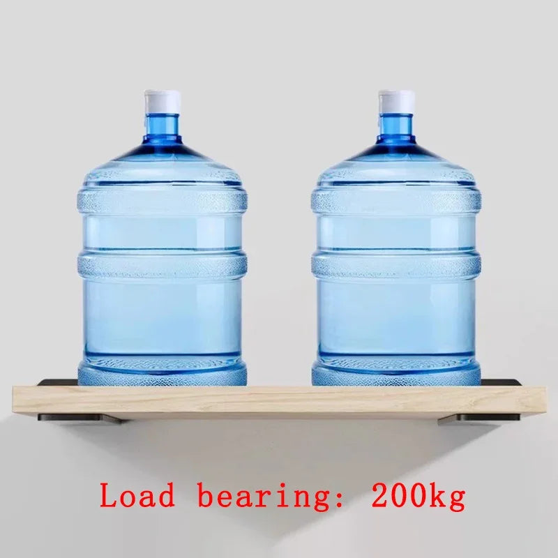 Bearing Capacity 200kg Suspended Tripod Brackets Wall Shelf Support Hidden Wall Fixed Partition Storage Rack Shelves