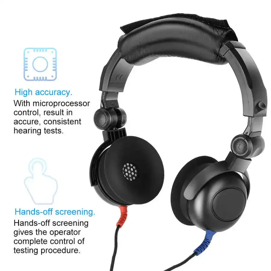 Audiometer Audiometric Hearing Screening Headphone Air Conduction Audiometer for Hearing Test Ear Care Tool Health Care Supplies
