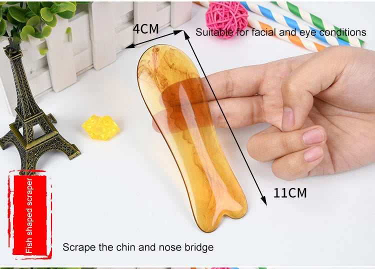 7PCS GUASHA Massage Tools Face Neck Body Massage Beauty Tool SPA Skin Caring Neck Pain Relief Scraper Scraping Massage Board