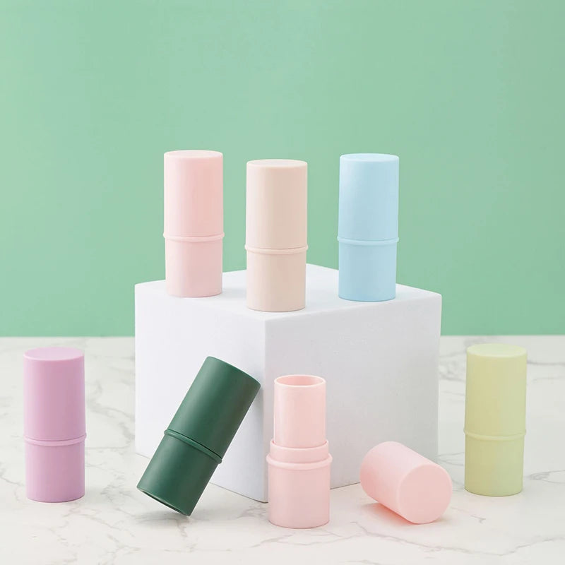 1PC 6g Candy Color Empty Refillable Lipstick Tube Lip Balm Container Empty Cosmetic Container Lotion Container Travel Bottle