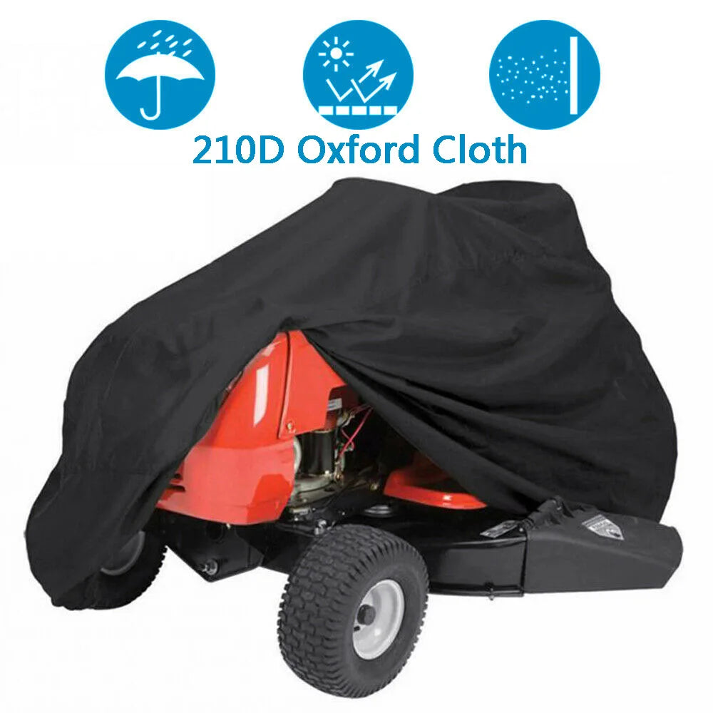 210D Oxford Cloth Lawn Mower Cover UV Protection Snow Blower Dust Cover Outdoor Garden Sunscreen Tractor Protection Covers