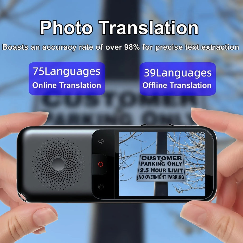 MSAI T11 Translator 138 Languages for Travel Real-time 17 Languages Offline Translation Photo 75 Languages 1500mAh 1+8GB