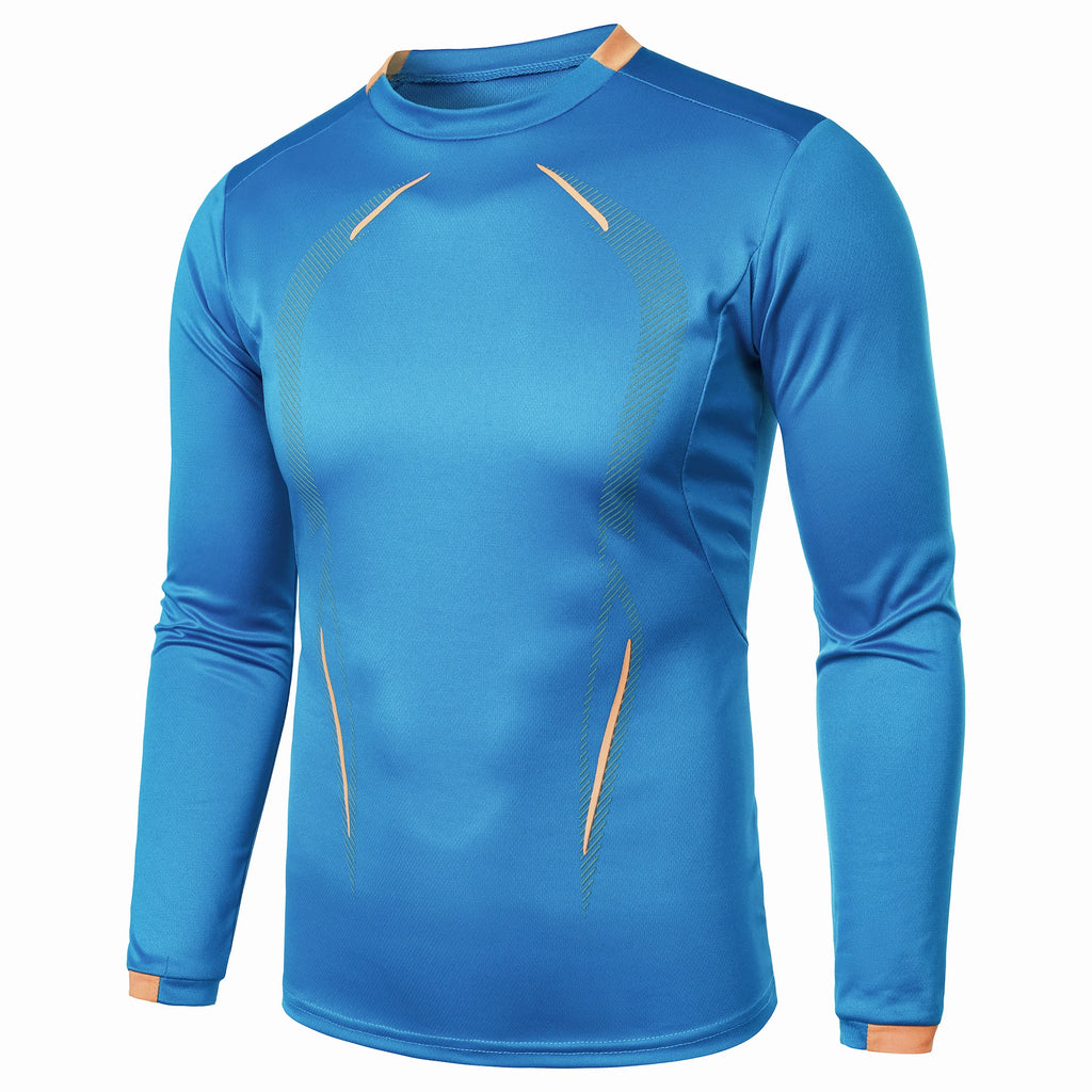 Summer men's fitness sports training Breathable short sleeve quick drying clothes men's sports fashion long sleeve T-shirt