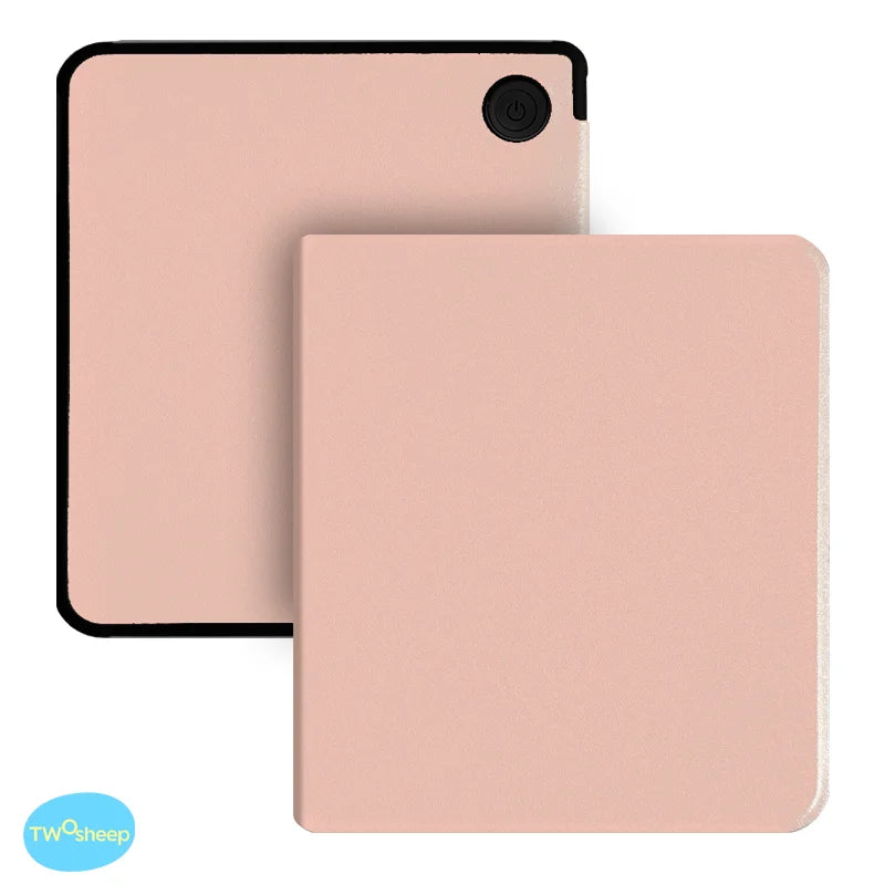 Twosheep 7-inch Case for Kobo Libra Colour and Kobo Libra2 TPU Shell Magnetic Flip Auto Sleep Wake Cover Solid Color Pattern