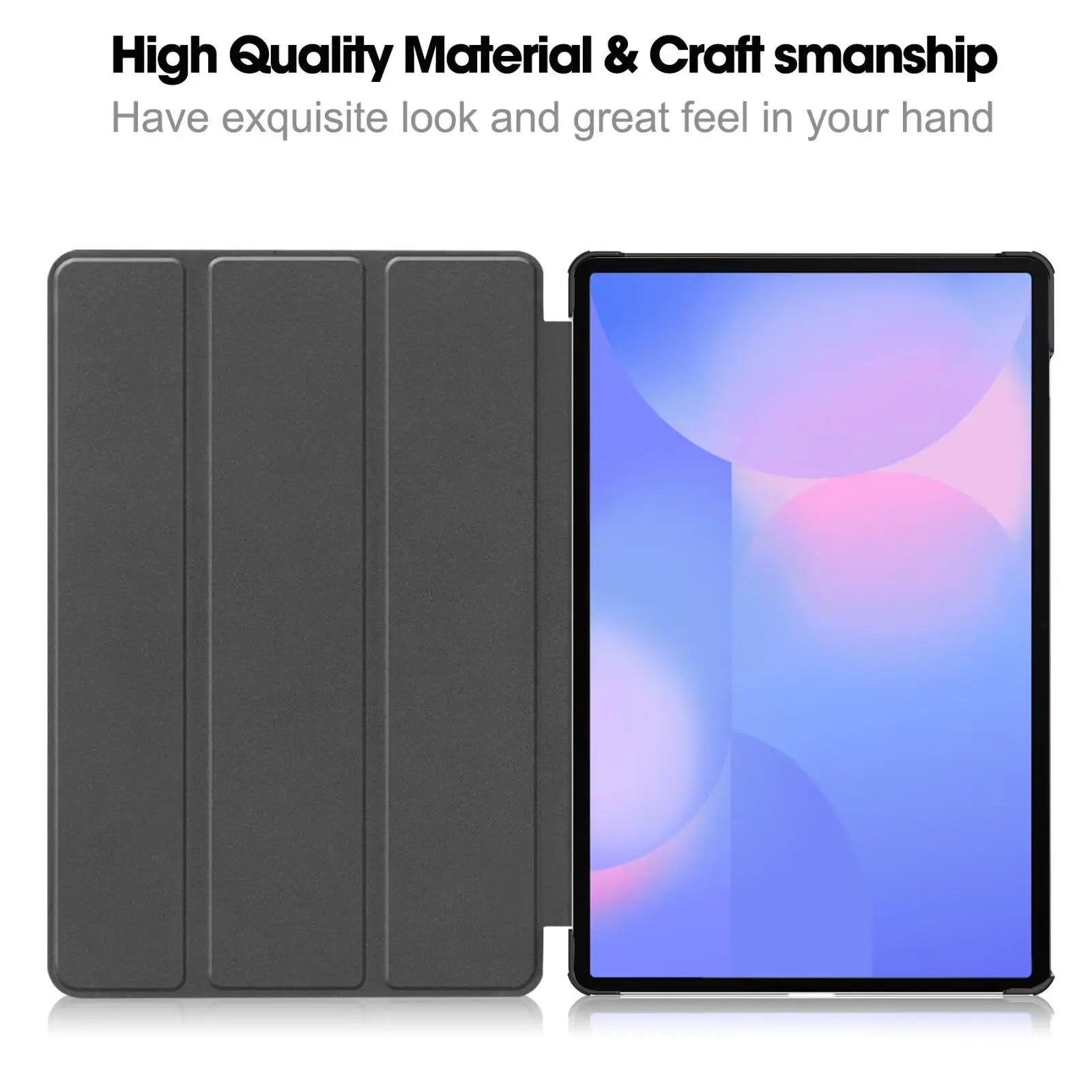 For Funda Tabwee W90 T90 11" Smart Tablet Case Tri-folded Stand  Cover with Hard Back Coque